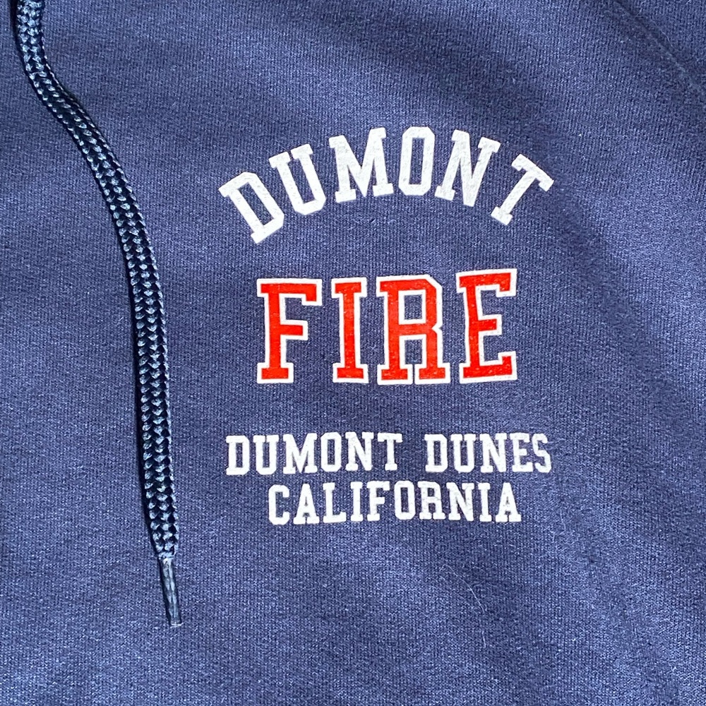 Dumont Fire Bomberos Dumont Dunes California Blue Hoodie Sweatshirt-L View 2
